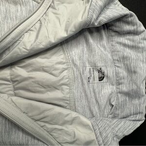 The North Face Light Gray Zip-Up Jacket